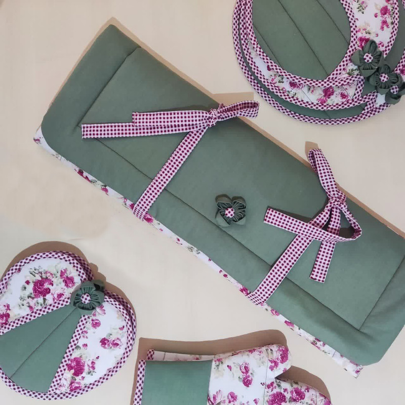 سرویس آشپزخانه 10 تکه طرح گل مدل TS100