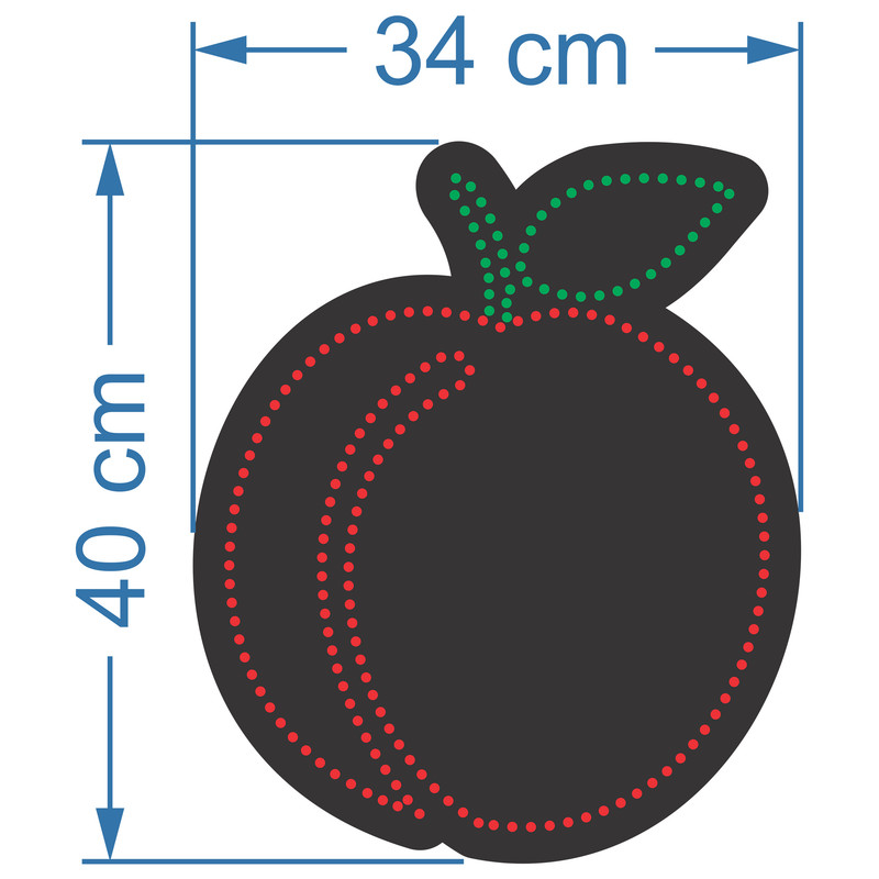 تابلو ال ای دی آیاز طرح میوه هلو کد 192