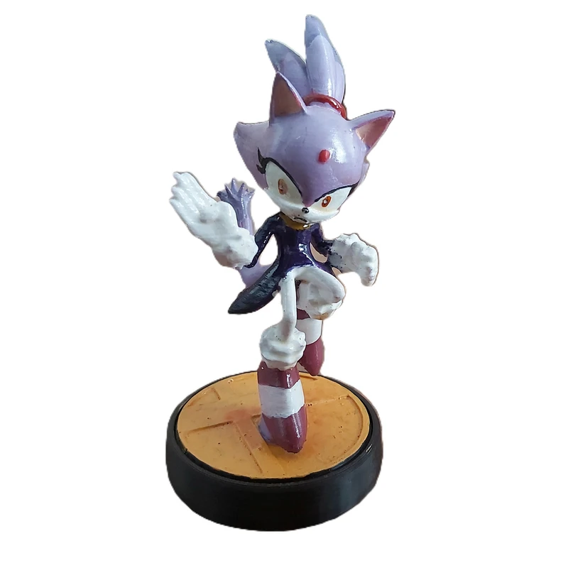 فیگور طرح سونیک مدل Blaze Amiibo ارتفاع 12 سانتی‌متر