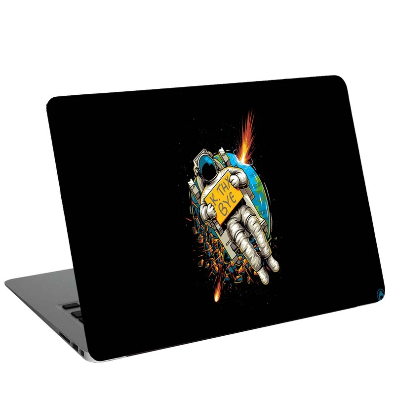 استیکر لپ تاپ طرح astronaut okae bye کد G-1244 مناسب برای لپ تاپ 15.6 اینچ 