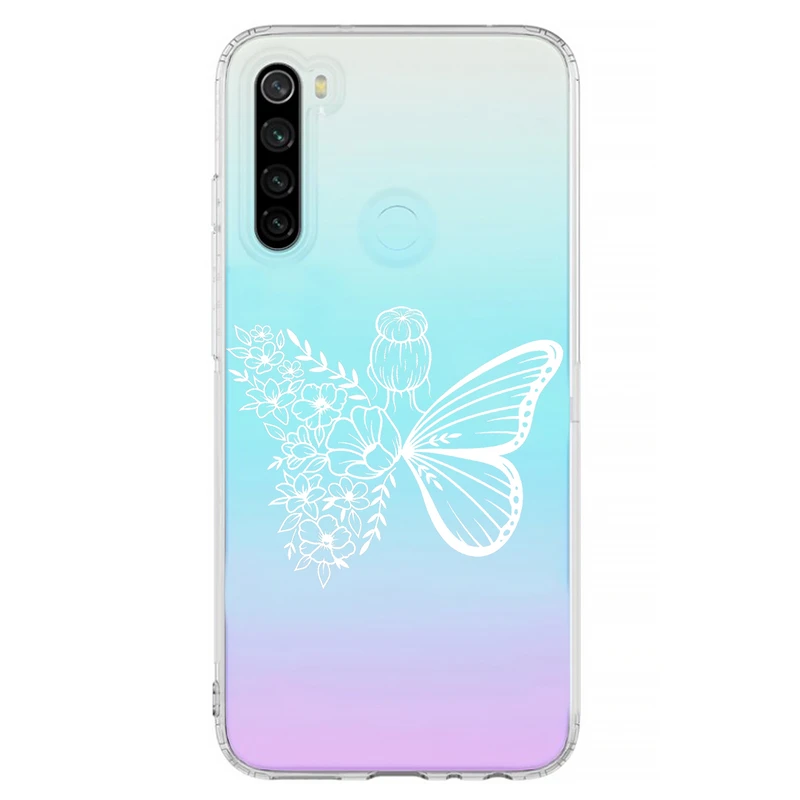 کاور مگافون طرح دختر پروانه ای مدل C53-W مناسب برای گوشی موبایل شیائومی Redmi Note 8