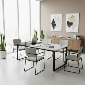 میز جلسه دیزم مدل مونتاژی TLD_asm_150×90_Di_BAW