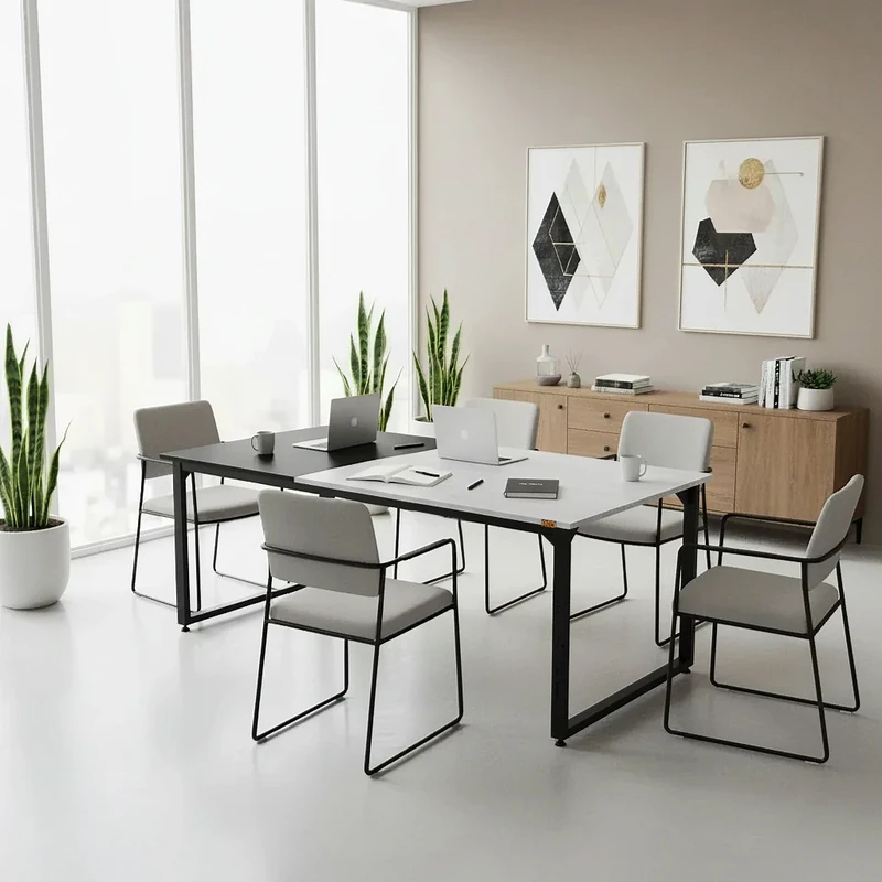 میز جلسه دیزم مدل مونتاژی TLD_asm_150×90_Di سایز 150×90 سانتی متر