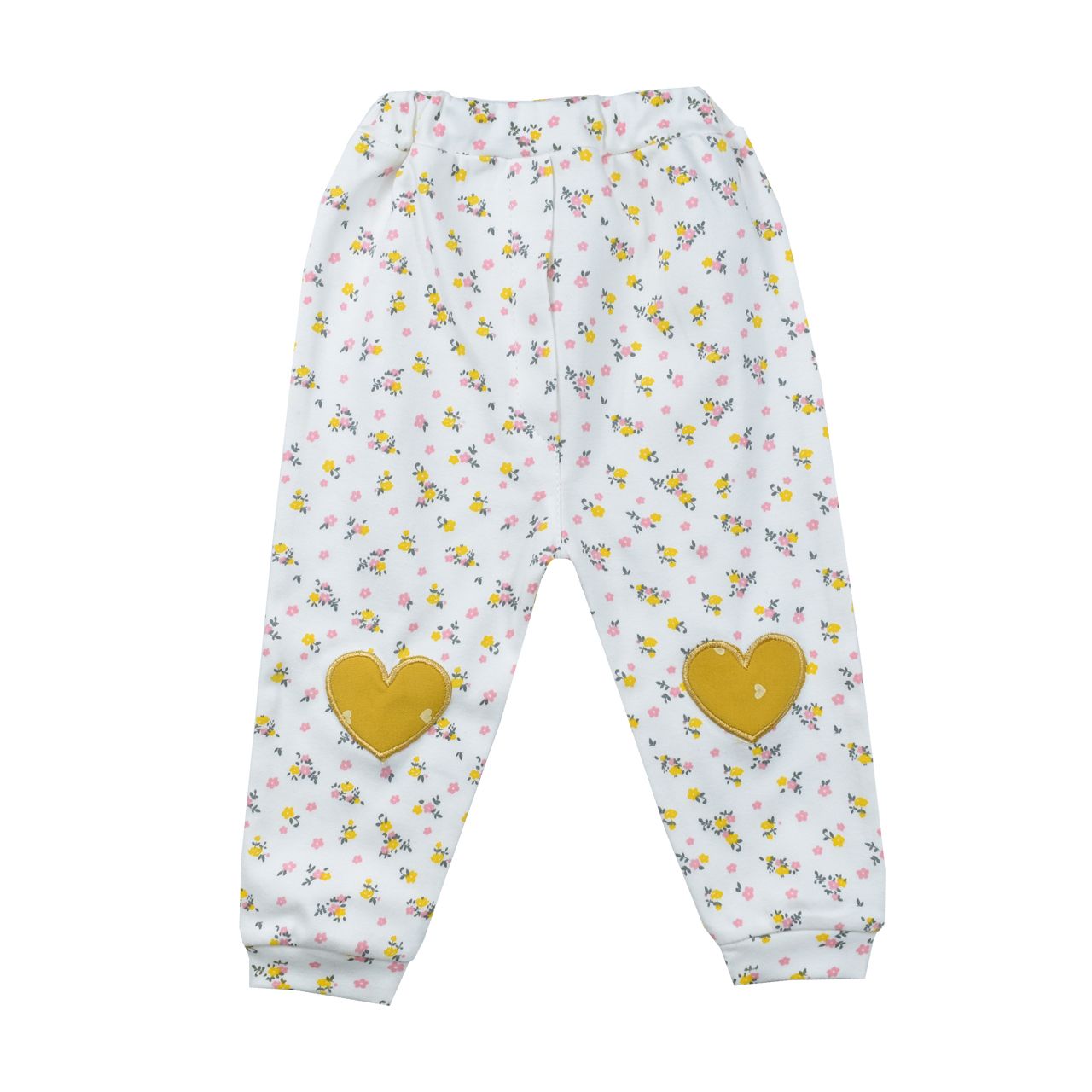 شلوار نوزادی مدل ارغوان گل و خرگوش - - 1