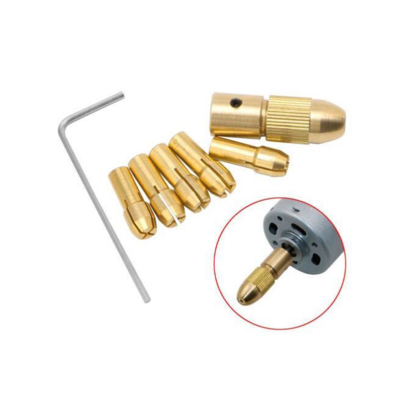 سه نظام مینیاتوری به همراه کولت شفت 4 کد PV4 مجموعه 7 عددی