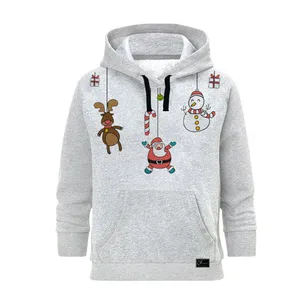 هودی زنانه مدل کریسمس کد J151 رنگ طوسی