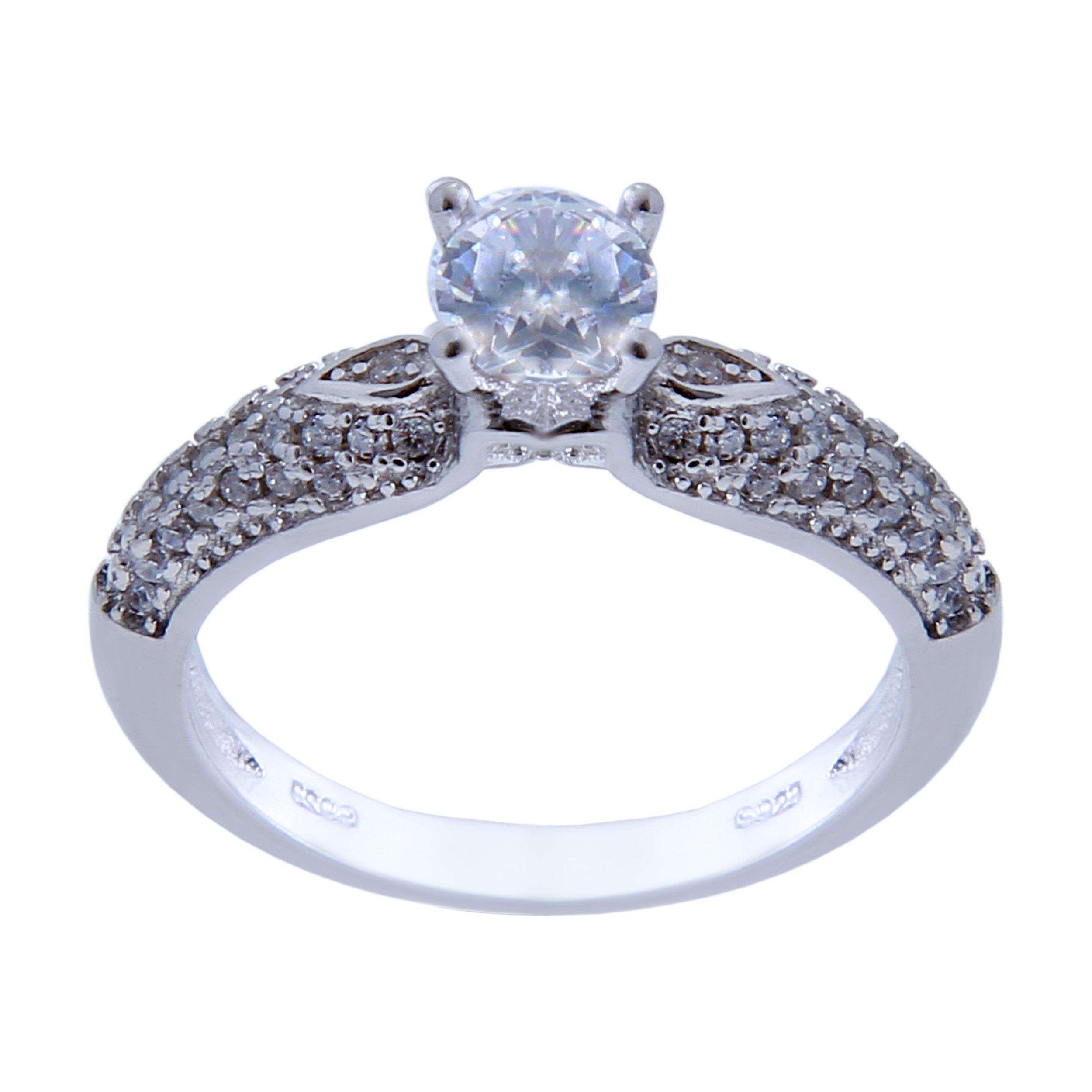   انگشتر نقره زنانه بازرگانی میلادی کد AWR_432