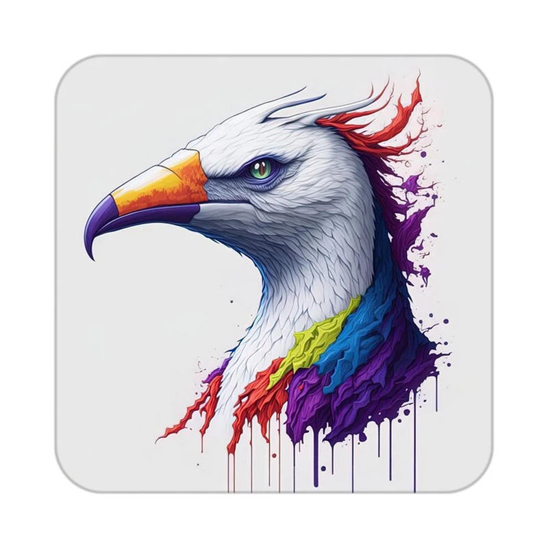 زیر لیوانی کاکتی طرح حیوانات رنگی مدل mp26387