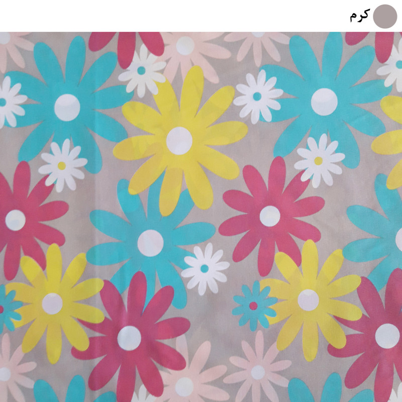 لحاف کرسی سندس مدل رنگارنگ کد F839 سایز 300x300 سانتی متر