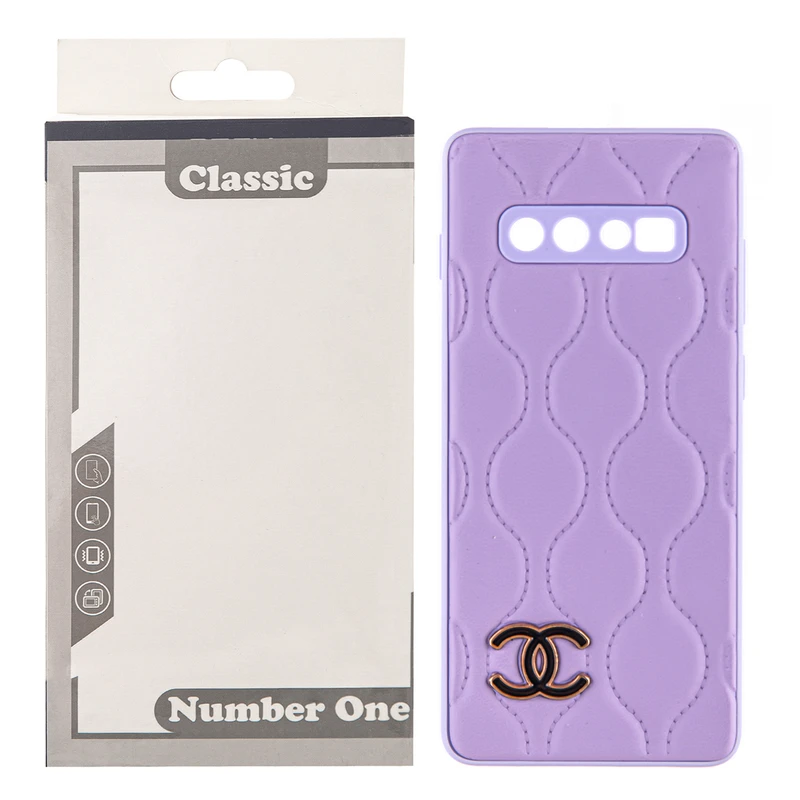 کاور کلاسیک مدل C/H/A/N/E/L طرح پافر بالشتی کد KHO.621 مناسب برای گوشی موبایل سامسونگ Galaxy S10 Plus