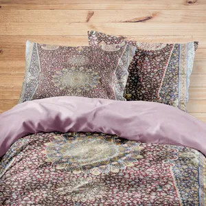 سرویس روتختی مدوپد طرح فرش قم ترنج گلدانی مدل C-Ghom090 یک نفره 4 تکه