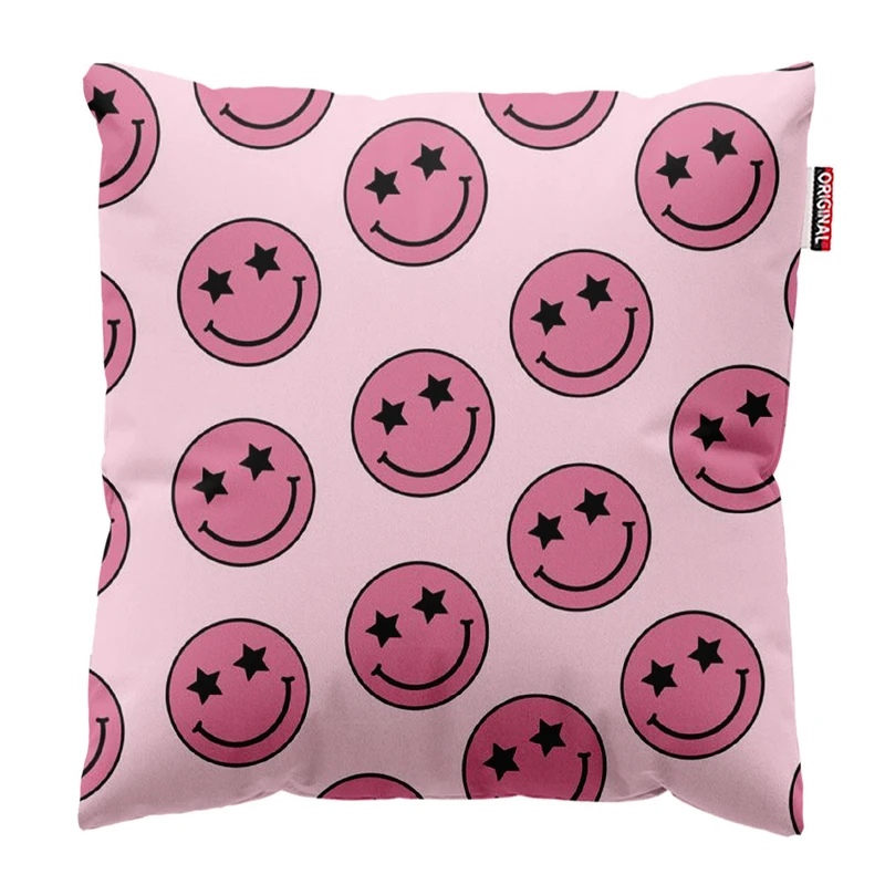 کوسن پاد آفرین طرح ایموجی خنده سایز 30*30 سانتی متر کد 699