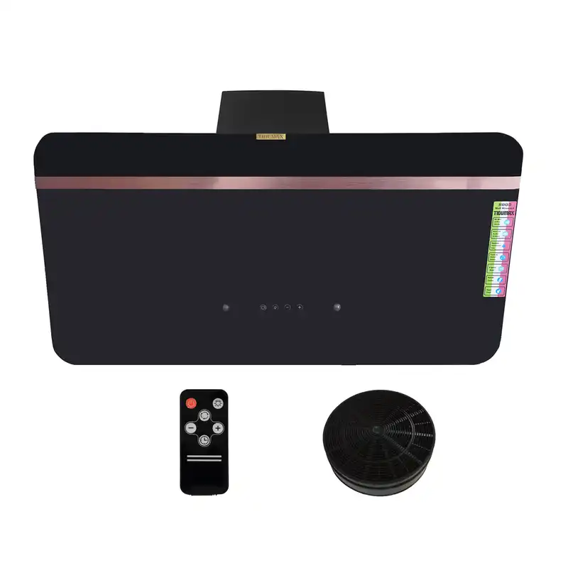 هود آشپزخانه مورب تیدومکث مدل درسا مسی سایز 90