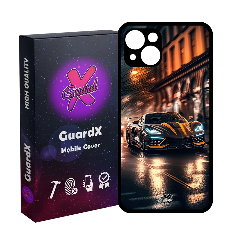 کاور گارد ایکس طرح ماشین مدل Glass10624 مناسب برای گوشی موبایل اپل iPhone 13