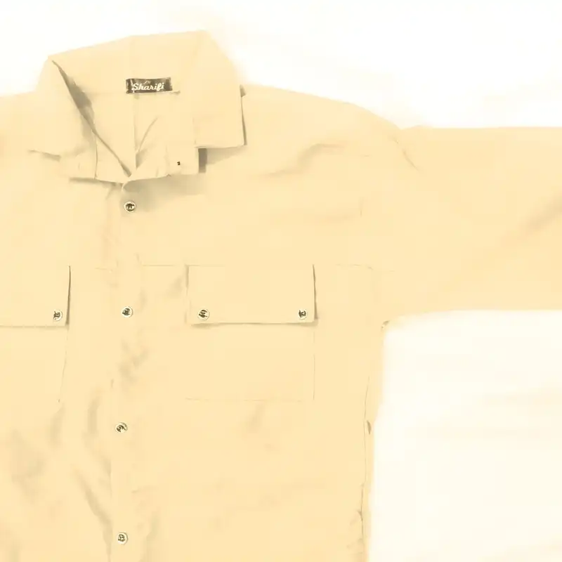 مانتو زنانه مدل کتان کاغذی رنگ کرم