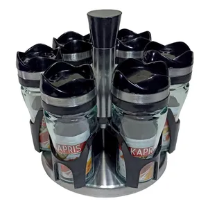 ست جا ادویه 6 پارچه کاپریس مدل فلورا کد 01