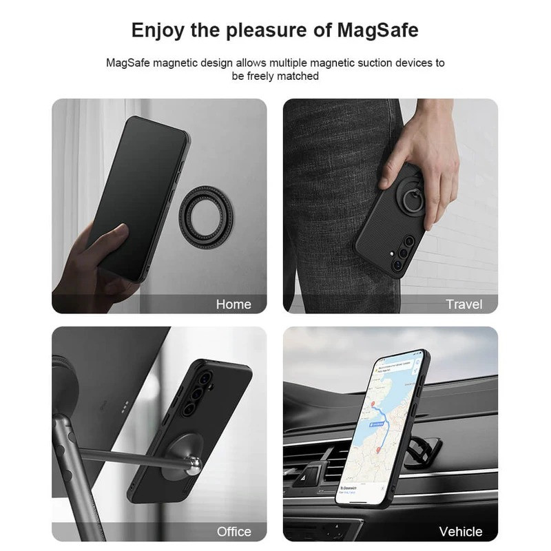 کاور نیلکین مدل Frosted Shield Pro Magnetic مناسب برای گوشی موبایل سامسونگ  Galaxy S25 FE / S24 FE