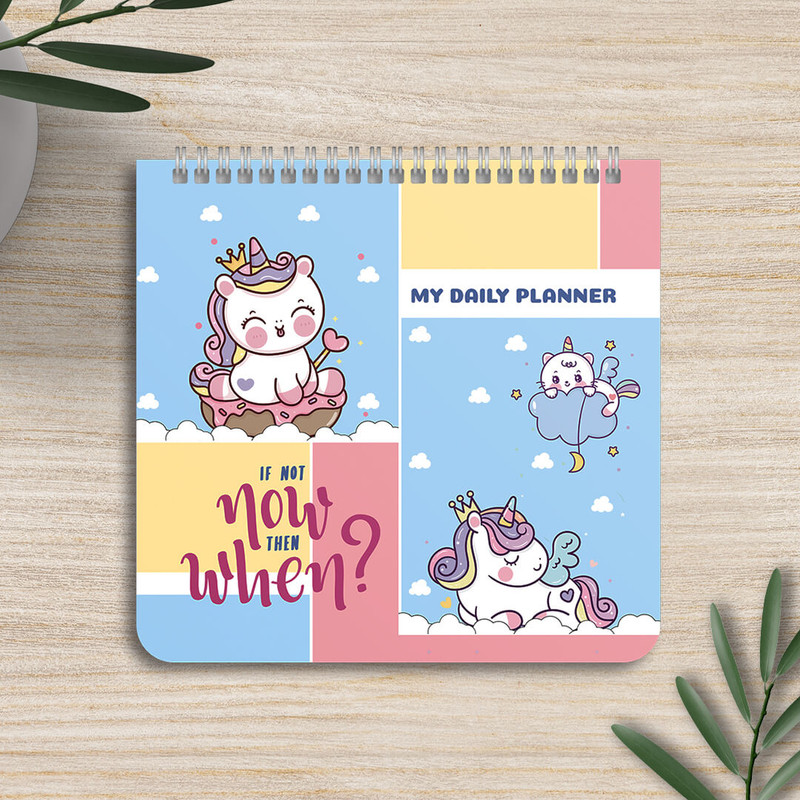 دفترچه برنامه ریزی 60 برگ پانداک طرح یونیکورن