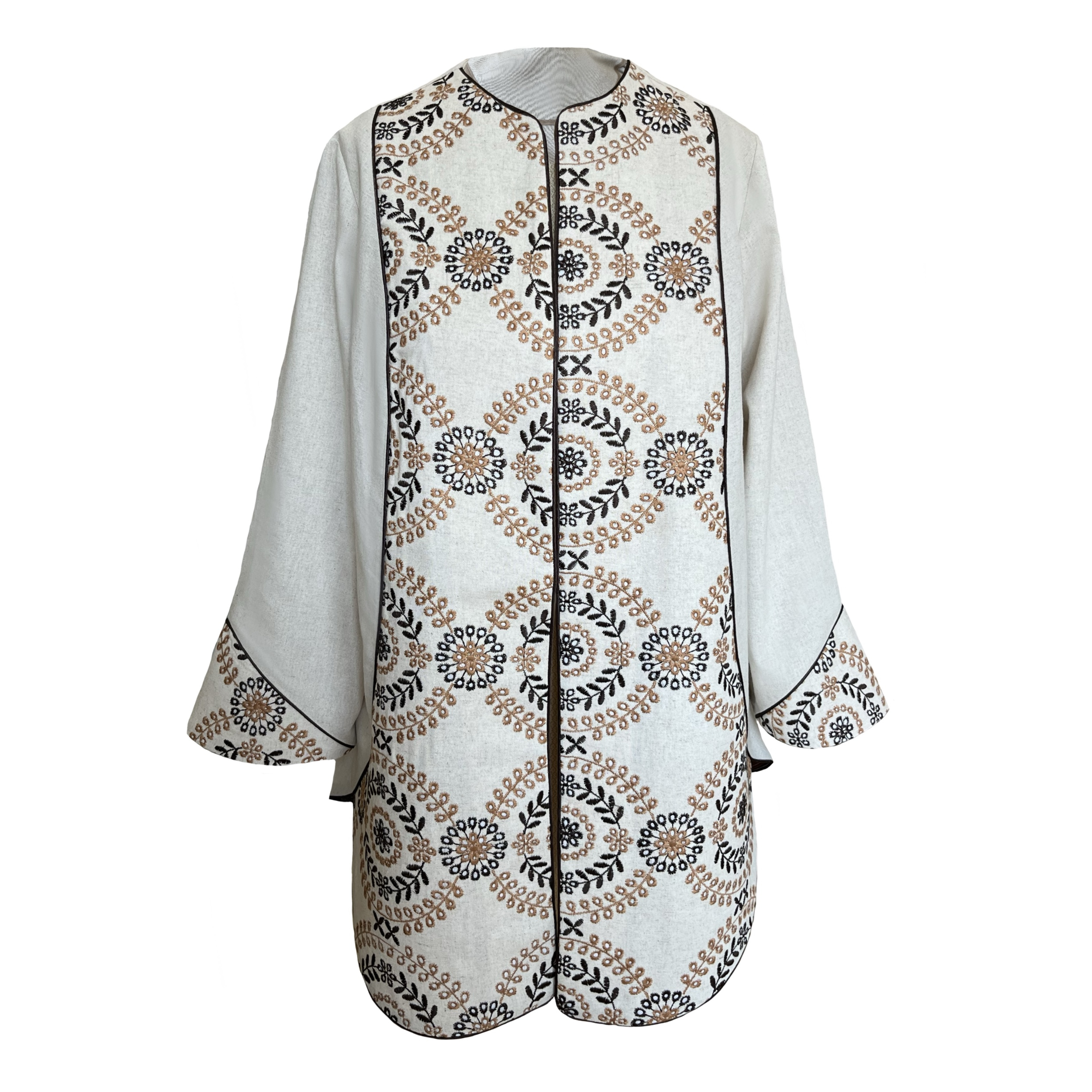 مانتو کتی زنانه مدل شکوفه