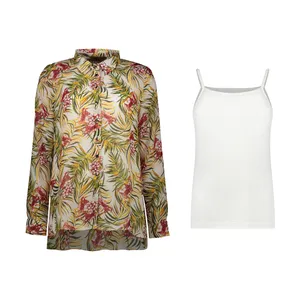 ست تاپ و تونیک زنانه برنس مدل سپیدار-01