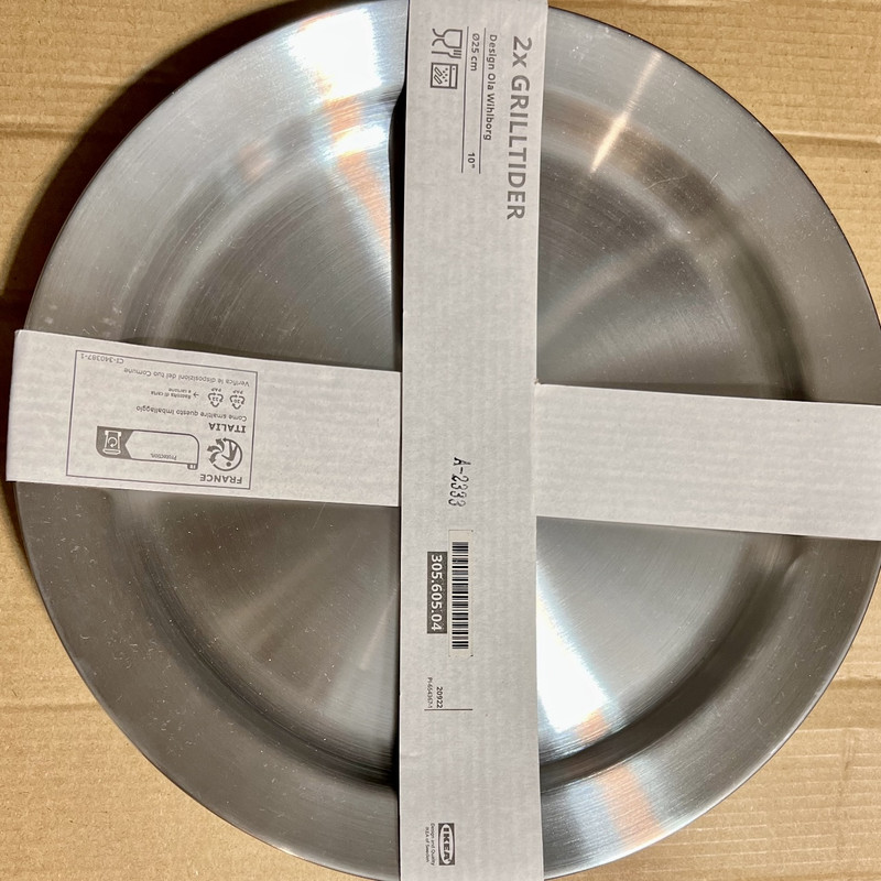 بشقاب غذاخوری ایکیا مدل GRILLTIDER بسته دو عددی