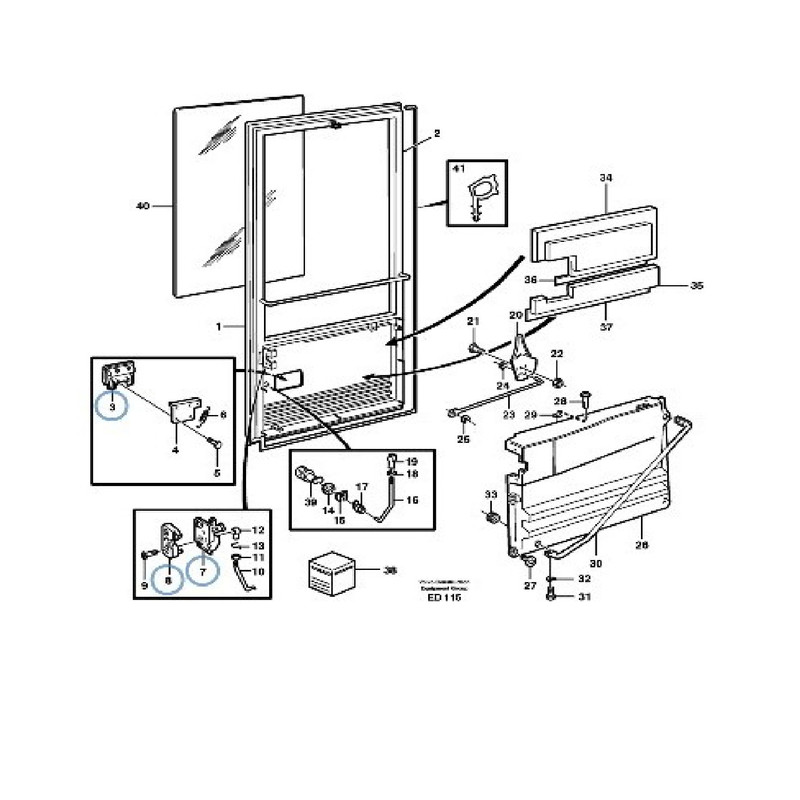 دستگیره درب کابین مدل 1614564 مناسب برای لودر ولوو L90E, L120E دستگیره درب کابین مدل 1614564 مناسب برای لودر ولوو L90E, L120E
