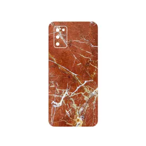 MAHOOT Red Marble Cover Sticker for Samsung Galaxy A03S