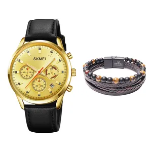 ساعت مچی عقربه‌ای مردانه کوارتز اسکمی مدل 2083GD-Verganti به همراه دستبند