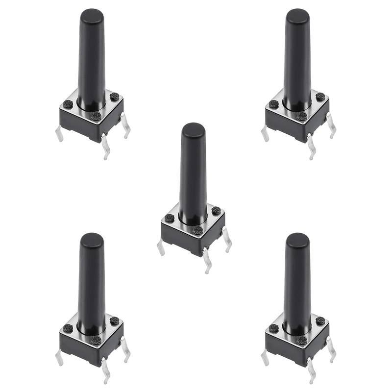 میکرو سوئیچ مدل Vertical-6×6×17-4P بسته 5 عددی