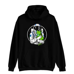 هودی مردانه مدل فضانورد و گربه فانتزی