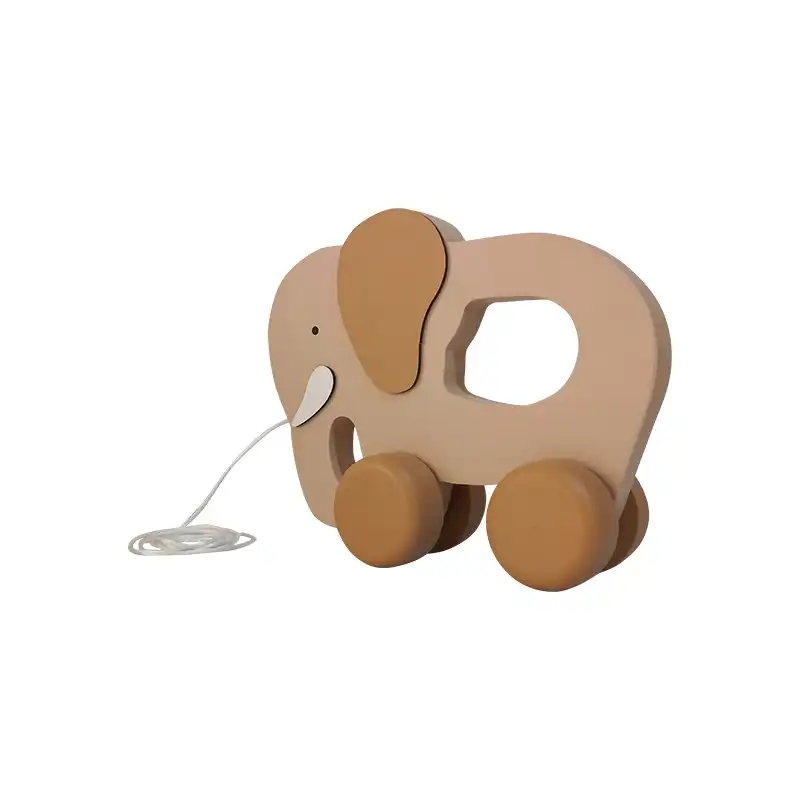 اسباب بازی چوبی مدل فیل ماشینی MKids48-1B