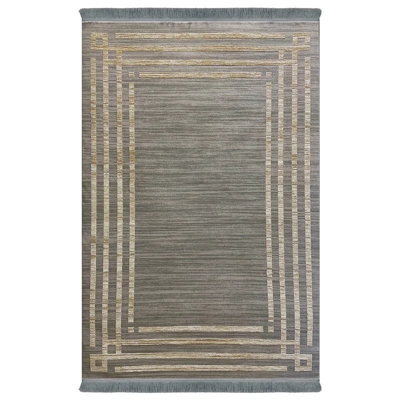  فرش ماشینی اولیا کد 9503 زمینه طوسی