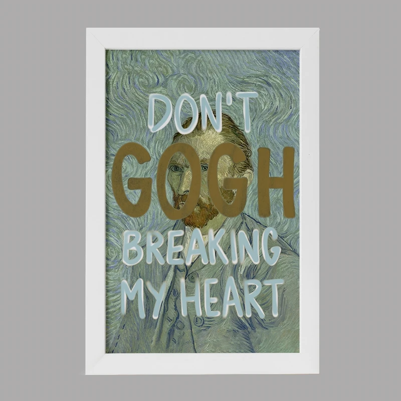 تابلو خندالو مدل ونسان ونگوگ کد F163