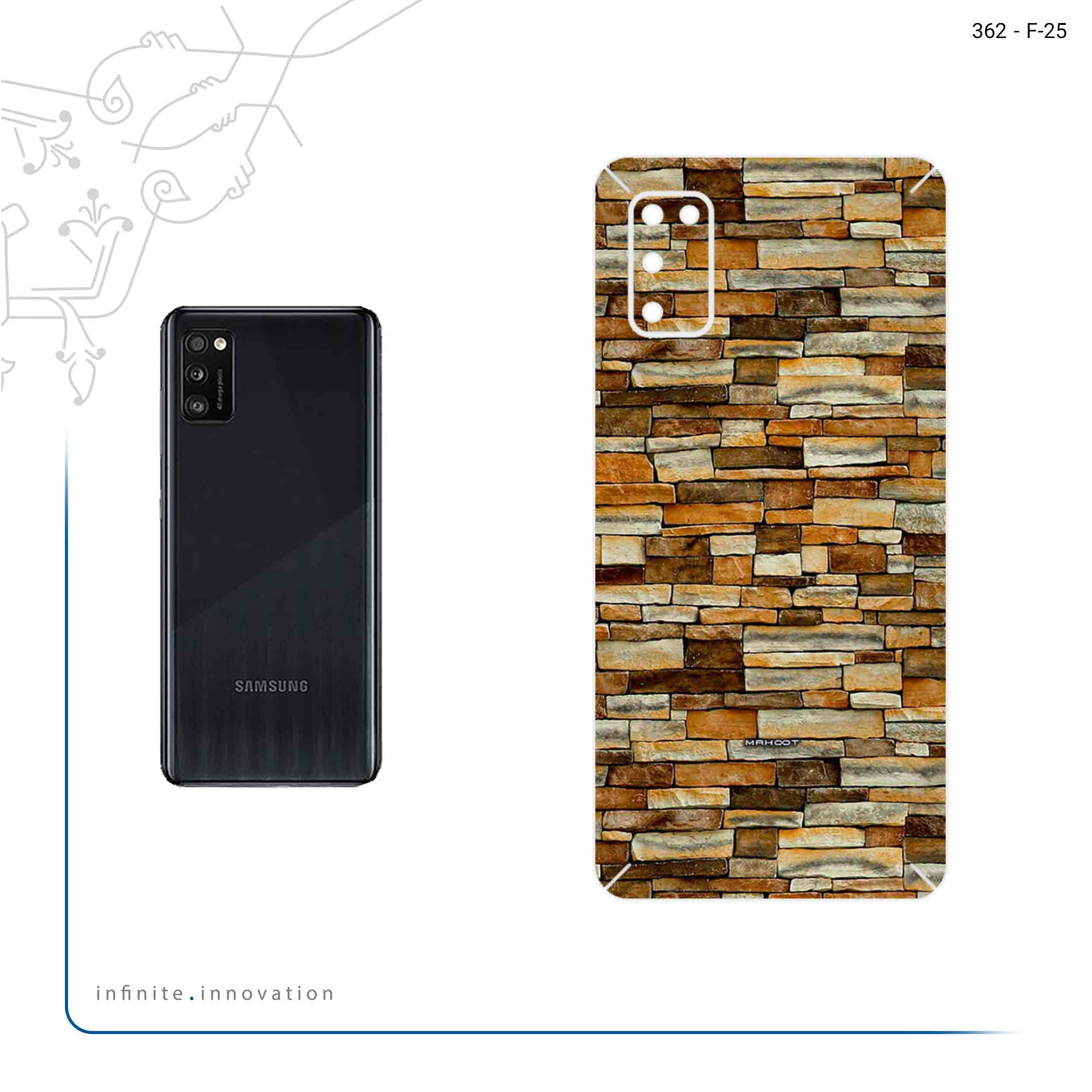 برچسب پوششی ماهوت مدل brickwall مناسب برای گوشی موبایل سامسونگ Galaxy A41