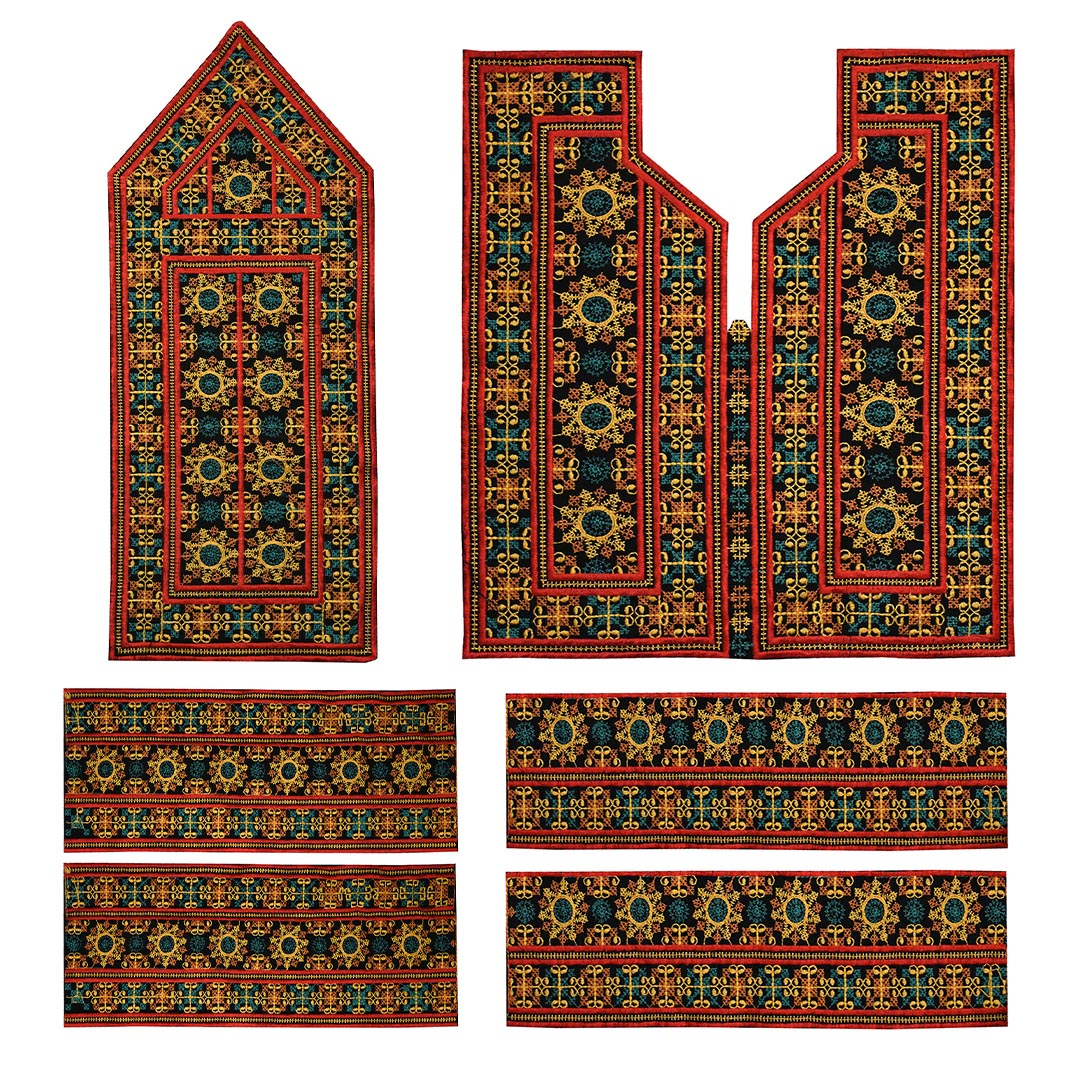 پارچه سوزن دوزی مدل SIP-17 مجموعه 6 عددی