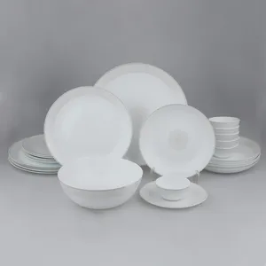 سرویس غذاخوری 26 پارچه اپال طرح دایره کلاسیک مدل هیدیکا