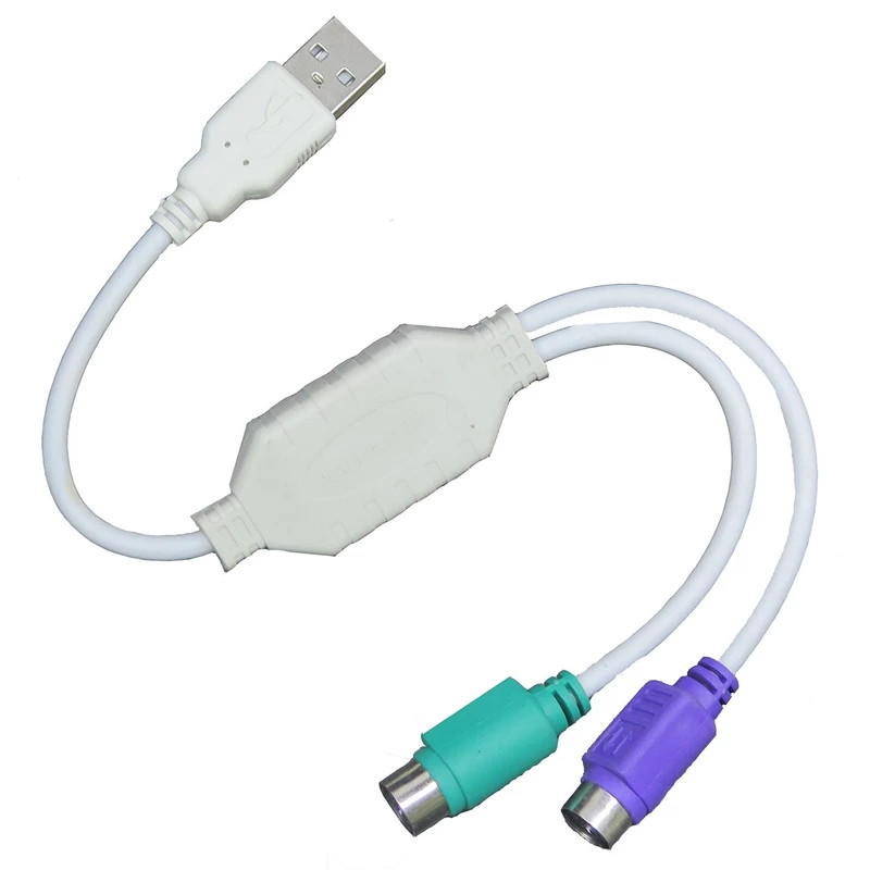 کابل تبدیل ps2 به USB مدل PS/2 K DATA  طول 0.3 متر