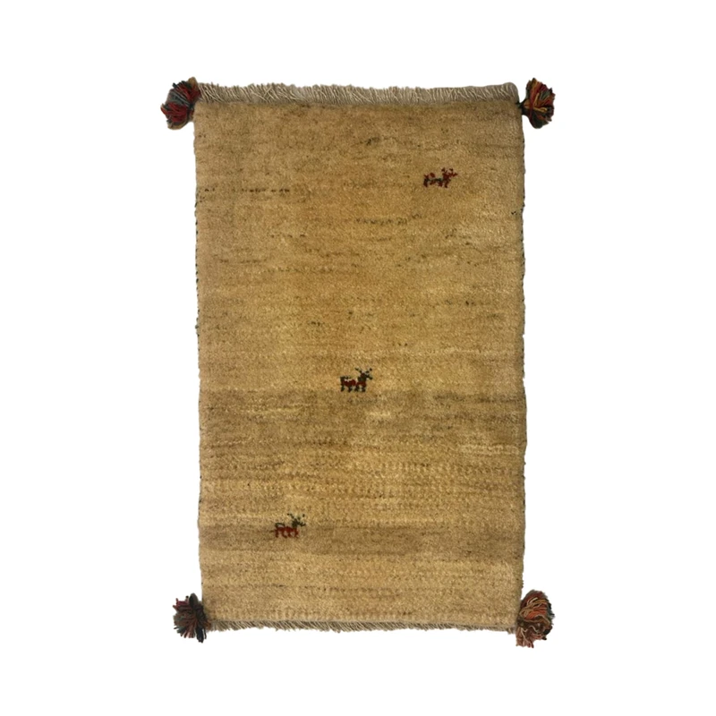 گبه دستباف نیم متری مدل بافت قشقای شیراز کد NKP-sgp58