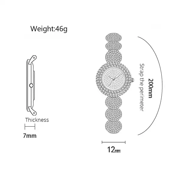 ساعت مچی عقربه ای زنانه مدل لاکچری کد 1