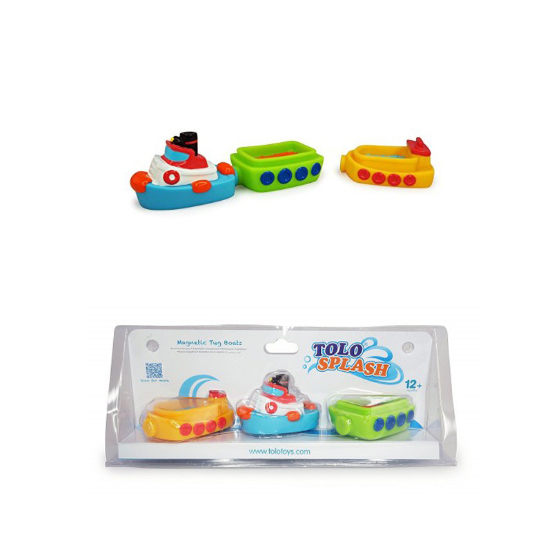 اسباب بازی حمام تولو مدل قایق آهنربایی مجموعه 3 عددی