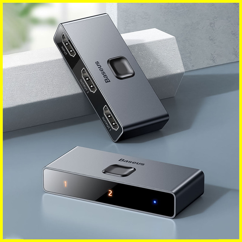 مبدل 1 به 2 HDMI باسئوس مدل CAHUB-BC0G