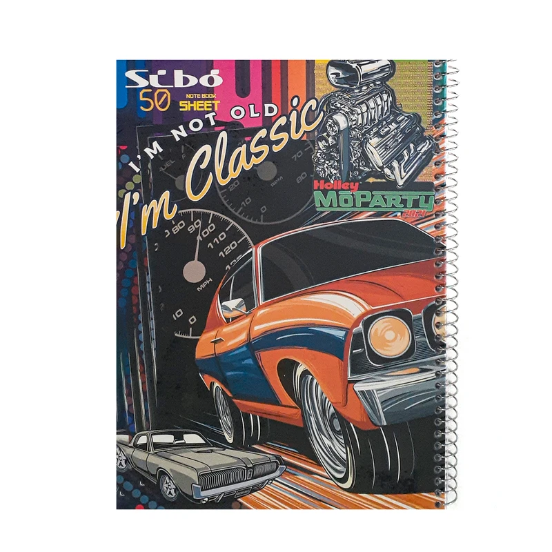 دفتر مشق 50 برگ سیبو مدل ماشین ها طرح i m not old کد s2-117