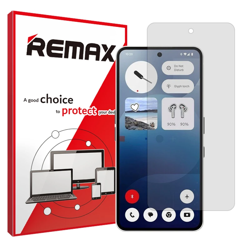 محافظ صفحه نمایش مات ریمکس مدل Resistant مناسب برای گوشی موبایل ناتینگ Phone 3a Pro
