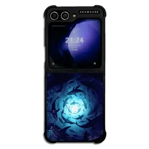 AKAM AMC-WSGZFLIP5-BLUE-15 Cover For Samsung Galaxy Z Flip 5