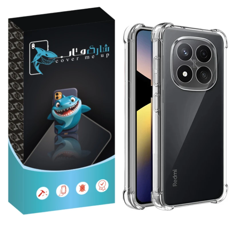 کاور شارک قاب مدل Crystal مناسب برای گوشی موبایل شیائومی Redmi Note 15 4G