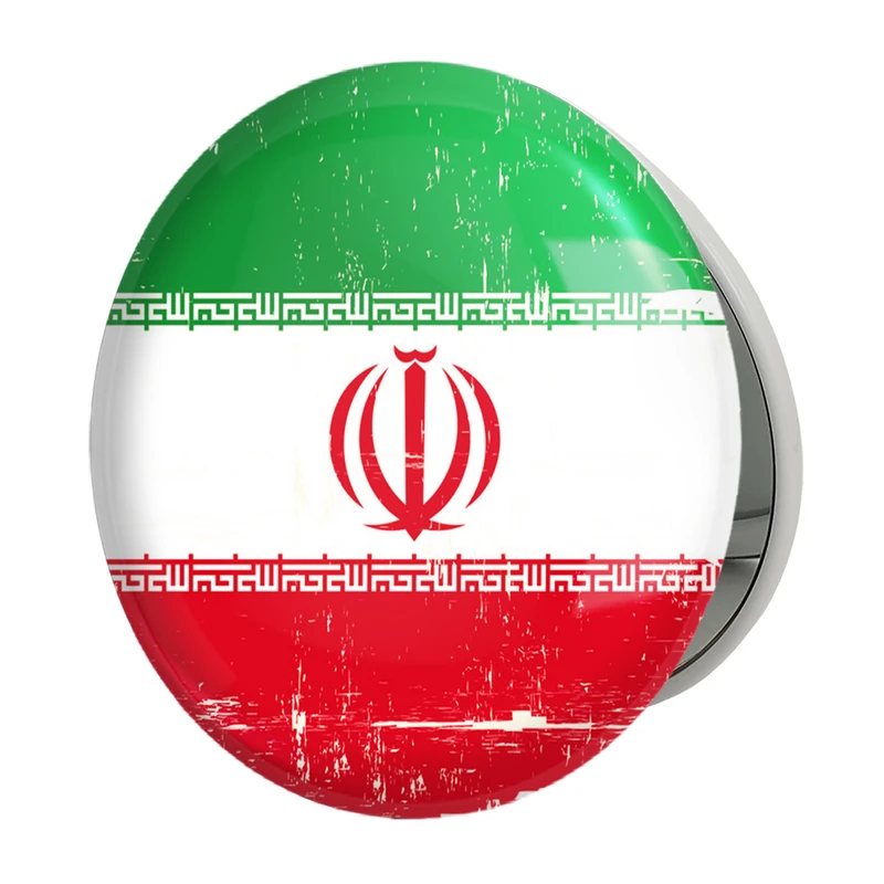 آینه جیبی خندالو طرح پرچم ایران مدل تاشو کد 23951 