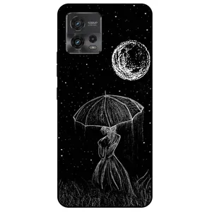 Megafone Girl and Moon 1369 Cover For Motorola Moto G72 4G