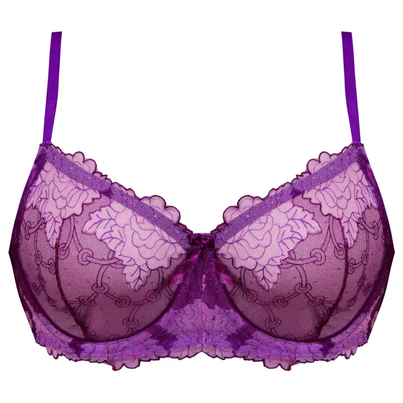 ست شورت و سوتین زنانه کارنا رز مدل فنردار کد 3389-3 رنگ بنفش