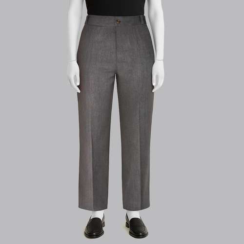 شلوار زنانه مدل گاباردین ضخیم راسته نیم بگ