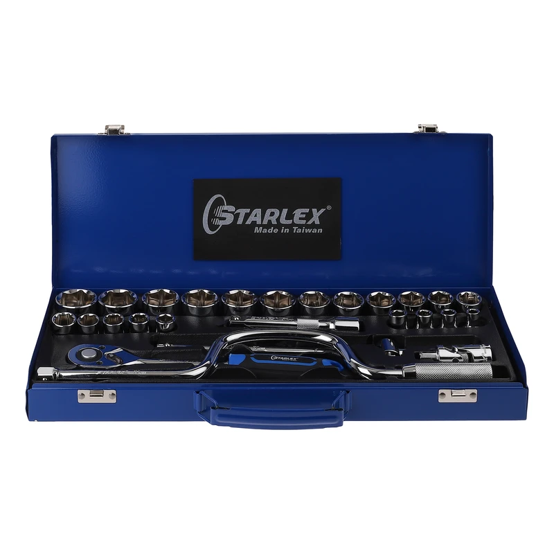 آچار بکس استارلکس مدل SLHO-29S27120C مجموعه 27 عددی 